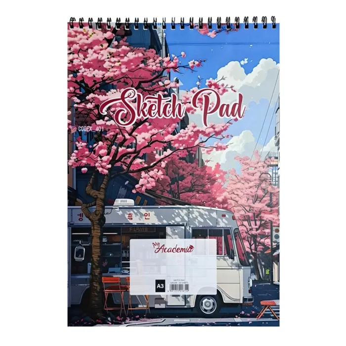 Sketch Book A3, 120gsm, 30 Sheets, Spring Bloom My Academia