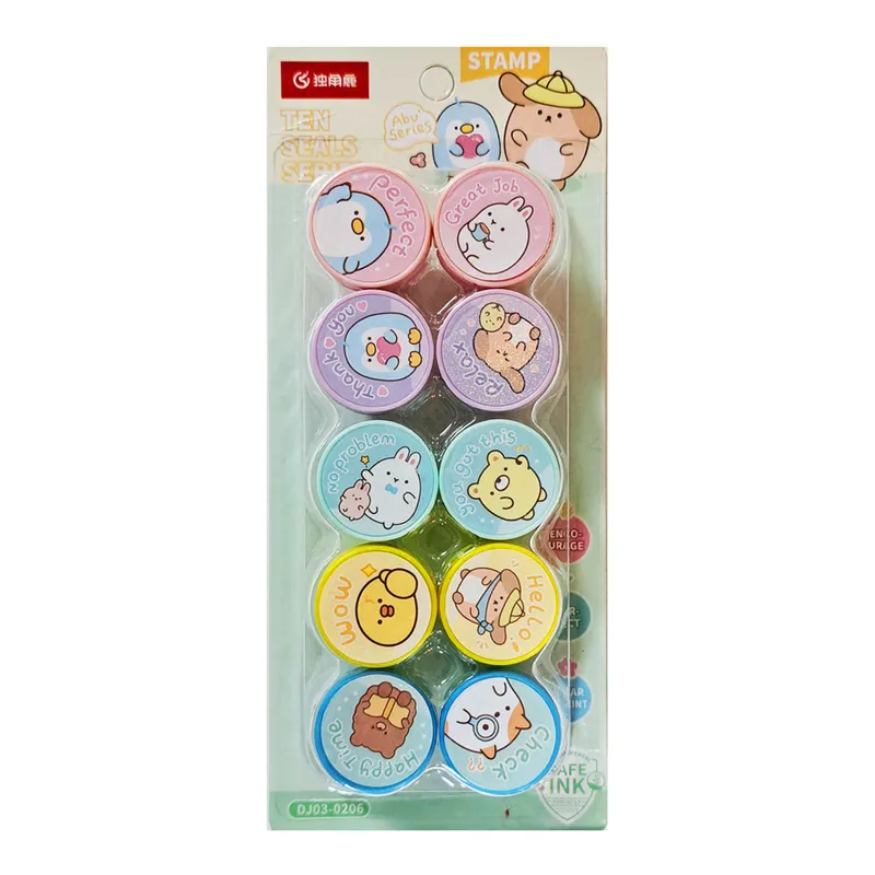Stamp Mini Ref DJ03 Assorted [Pk 10] Meli Melo