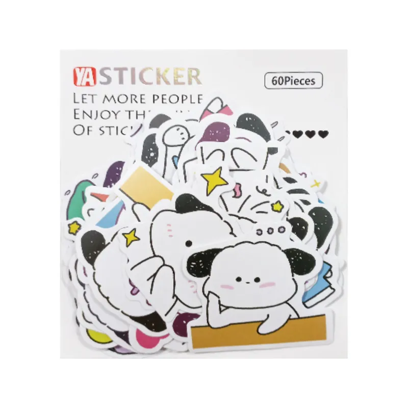 Sticker Ref YC6014 Mini Bear, 60 Pcs, 5-7cm Meli Melo