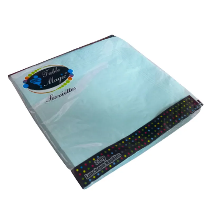 Napkins Ref CQS2-25C Pastel Blue, 2 Ply [330mm*330mm] Pk25 Table Magic