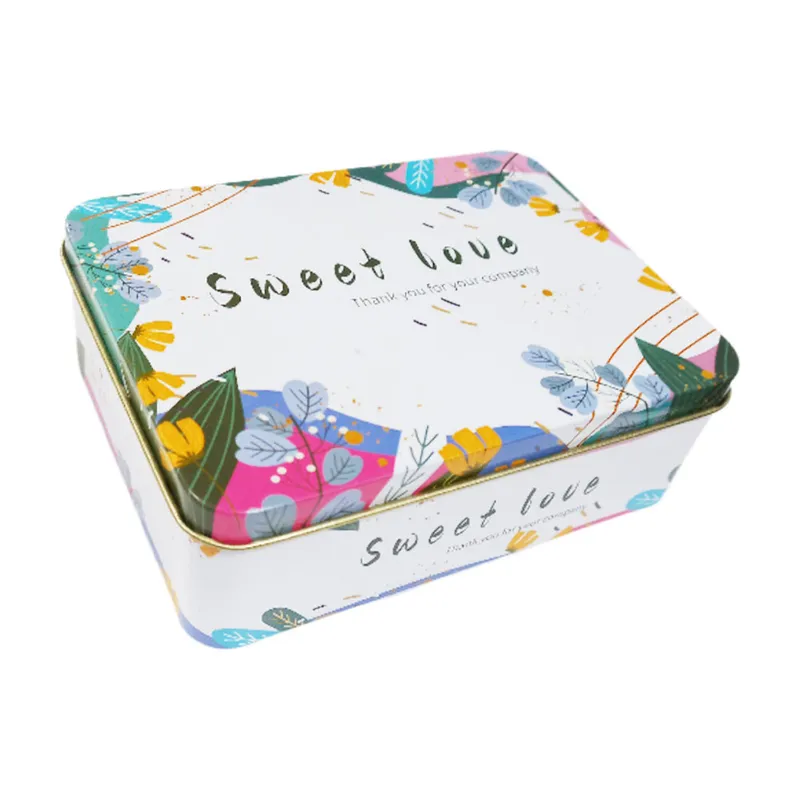 Tin Box Ref CFX-06 Metal L12.5*W9.5*H4cm, Sweet Love Meli Melo