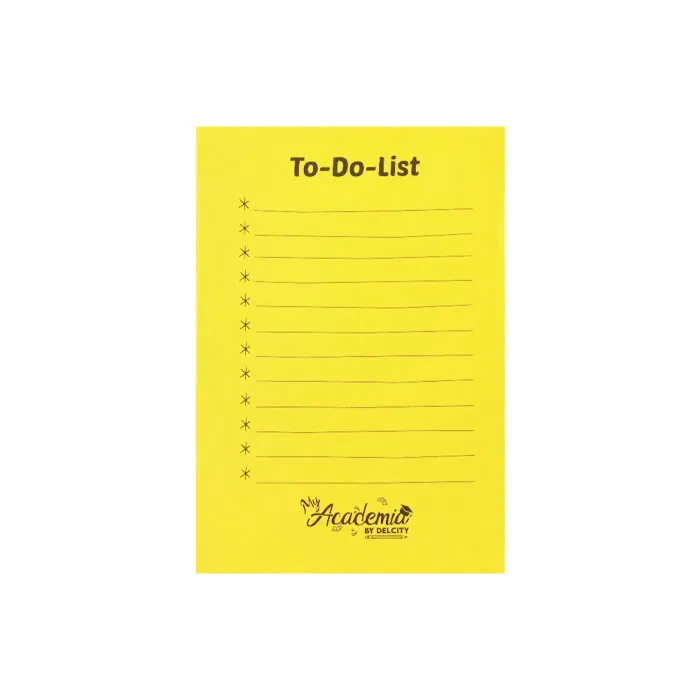 Checklist -To Do List A6, Assorted Colours My Academia