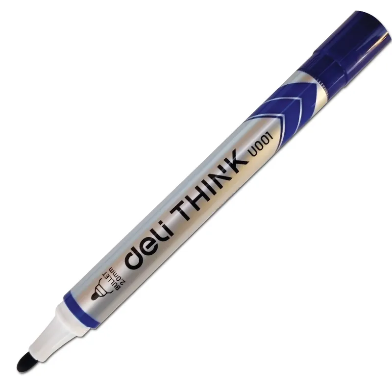 Whiteboard Marker Thick Ref U00130 2.0mm: Blue Acrylic Deli