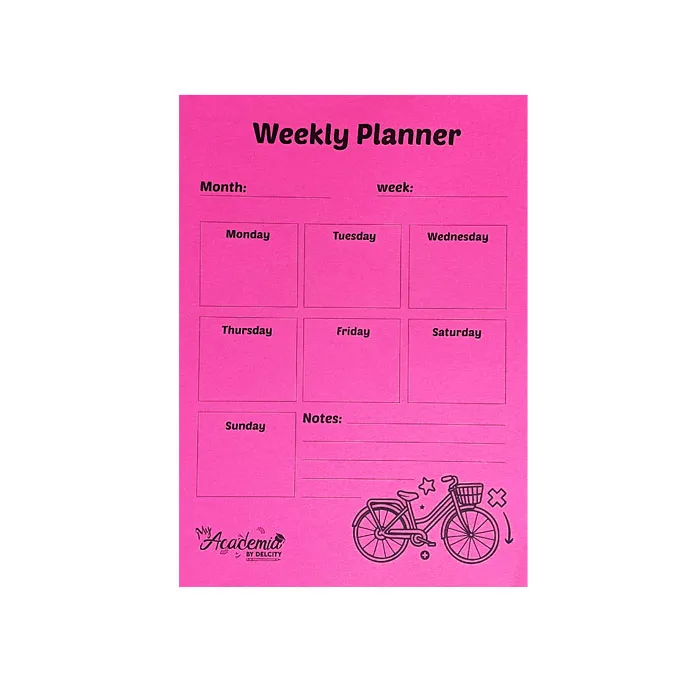 Checklist - Weekly Planner A5, Assorted Colours My Academia