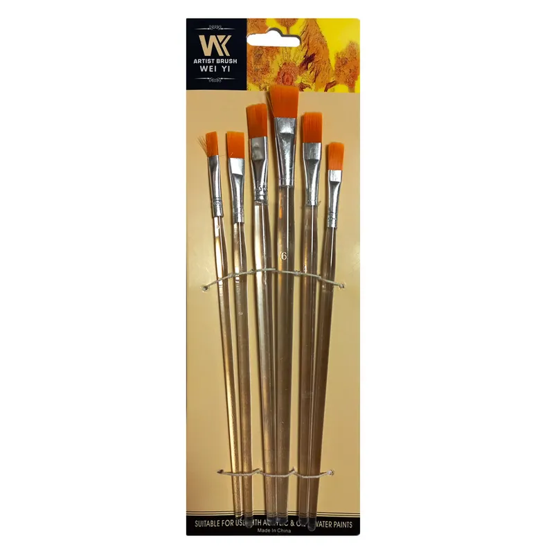Artist Brush Ref 14707 F Transparent Handle , (Set of 6) SW