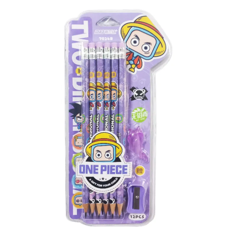Wood Pencil Set Ref 7024B 12 HB Pencil set [Manga] MeliMelo