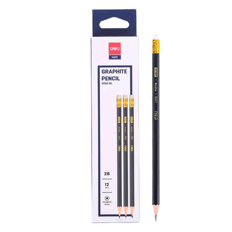 Wood Pencil U20200 2B [Pk 12] Deli