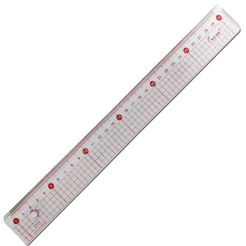 Plastic Ruler  12"/ 30cm Transparent Yoyo / Best