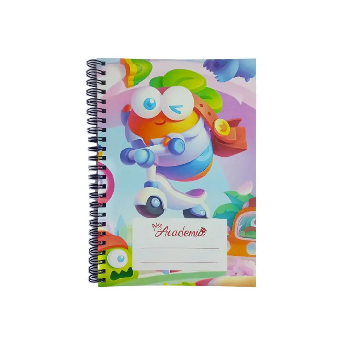 Spiral Notebook A5, 120 Sheets Ruled, Scooter My Academia
