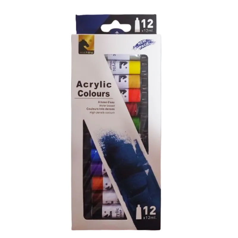 Acrylic Colour Ref AC 12 Tubes of 12ml WYS
