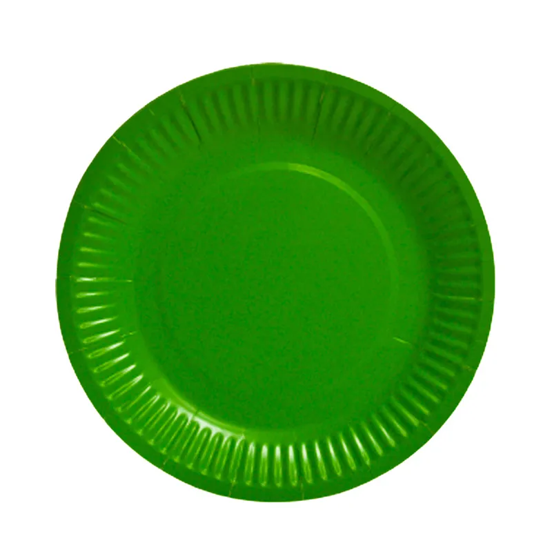 Paper Plates Party 9"/23 cm apple green [pk10] WTC