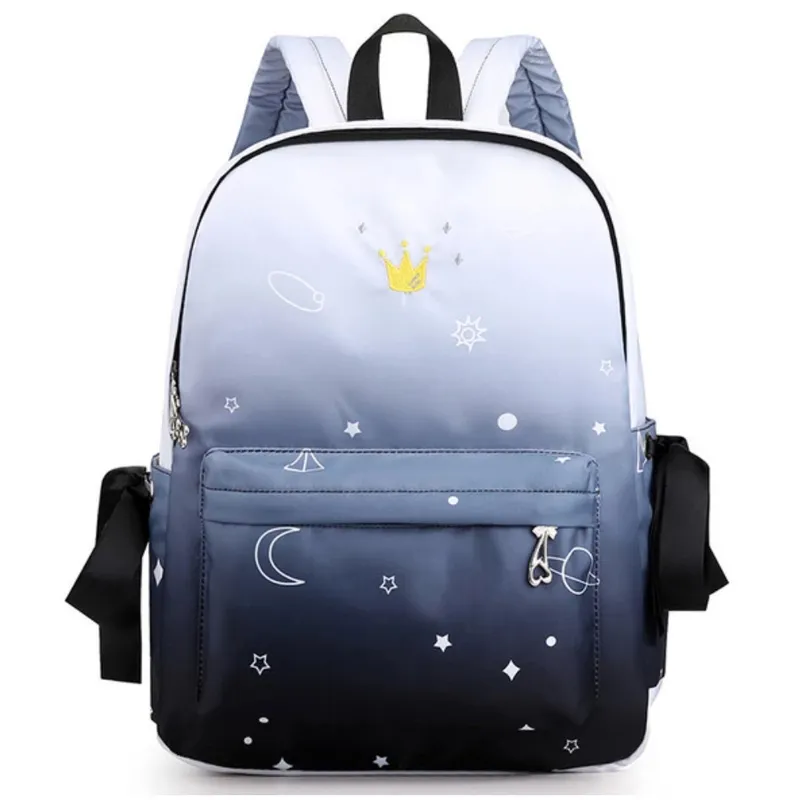 School Bag Nylon 32*14*25cm - Astro 2 - Black and White Galaxy My Academia