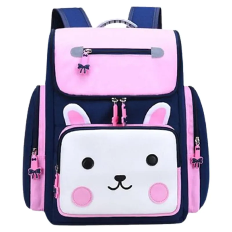 School Bag Polyester 38*33*14cm - Blue and Pink Rabbit My Academia