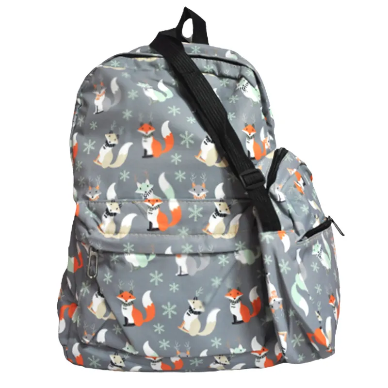 School Bag Oxford 43*28*12cm - Grey Fox My Academia