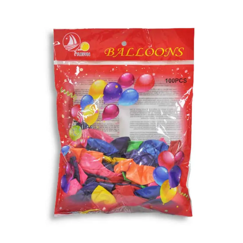 Party Balloons Avail: 19 Colors [Pk 100] YCL