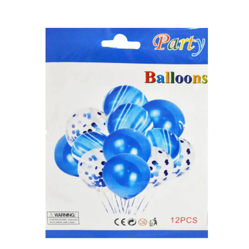 Birthday Balloons Ref YW3200-2A6P Blue Set [12pcs] FW