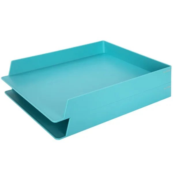 File Tray  2 Pcs, Blue  Deli 