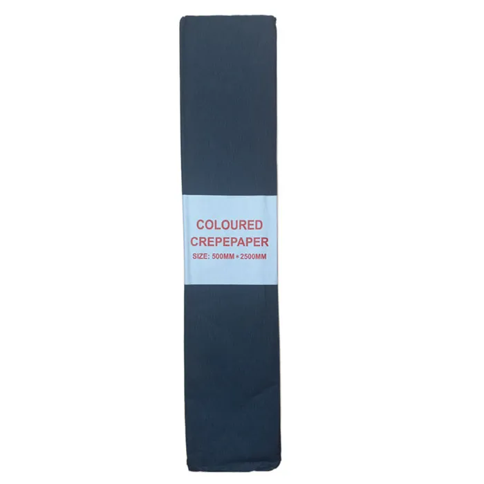 Crepe Paper Black, 500mm*2.5m Crown