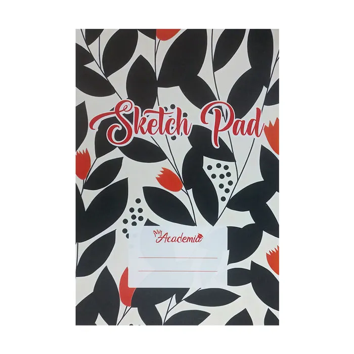 Sketch Pad A4, 30 Sheets, Black Leaves MyAcademia