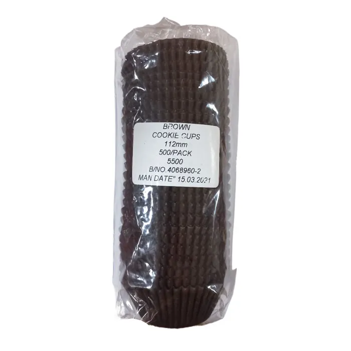 Paper Cake Cups Ref 5500 Brown, 112mm [Pk 500] LLM