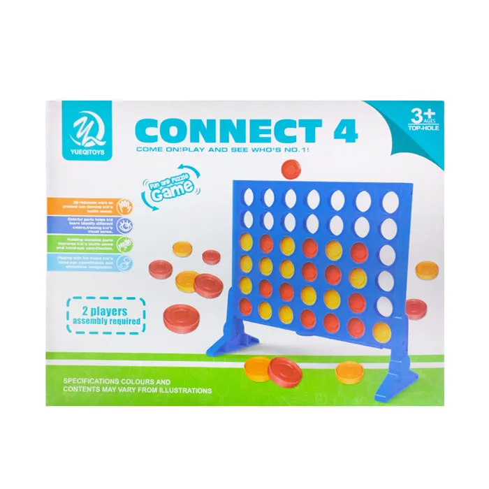 Connect 4 Ref KK8827 Classic Game with red & yellow discs Yueqitoys