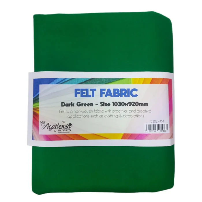 Felt Fabric Dark Green, 1030x920mm HW