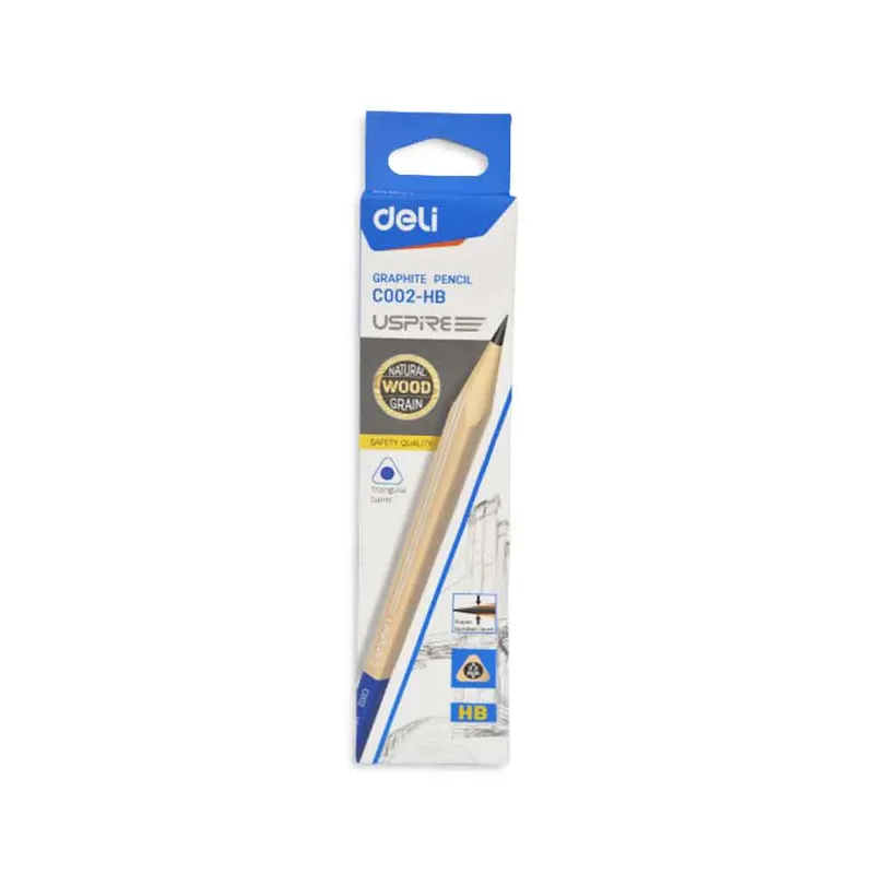 Wood Pencil Ref C002-HB HB [Pk 12] Deli