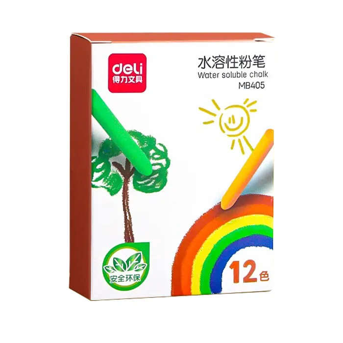 Water Soluble Chalk Ref MB405 12 Colors ,S:45*35*80mm Deli