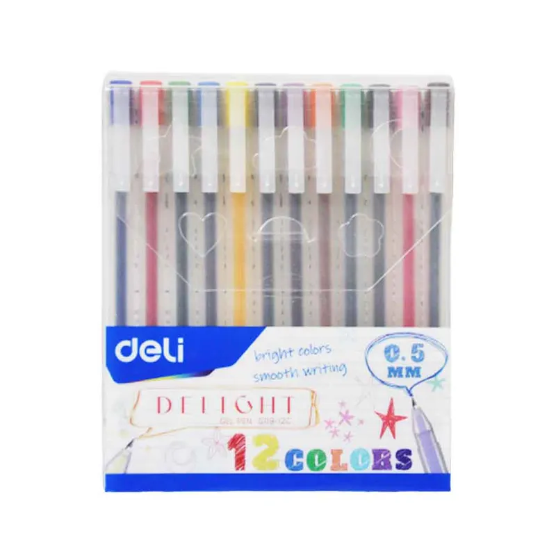 Gel Pen Ref G119-12C 0.5 mm:pk 12 Deli