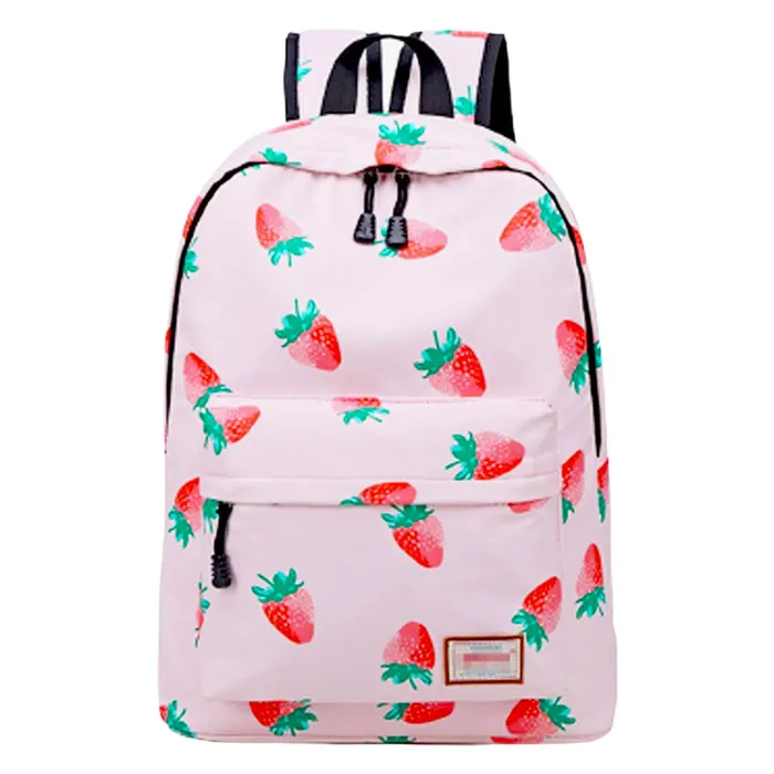 School Bag Nylon 42*28*16cm - Pink Strawberry My Academia