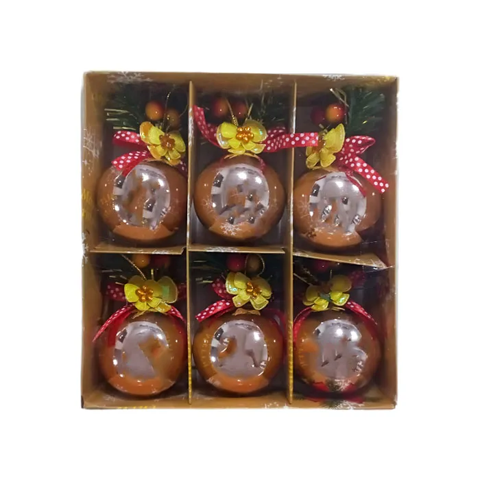 Xmas Balls Ref L4621 Gold [ Pk 4] L.D