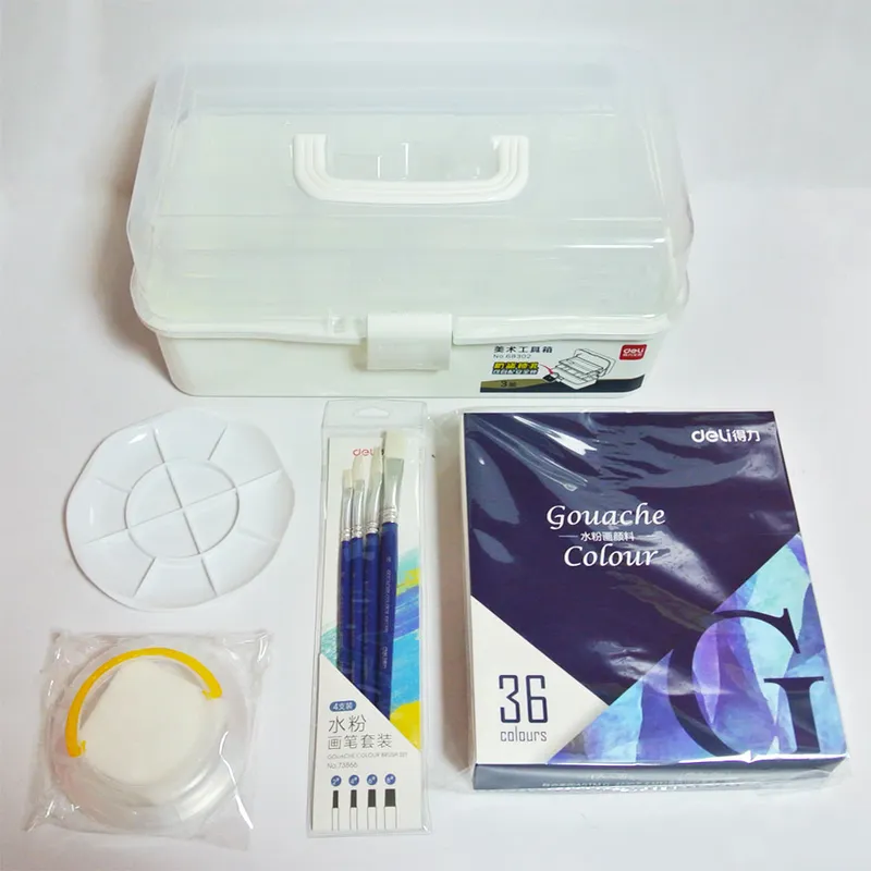 Gouache Set Ref HS311-36 36 colors, Assorted Deli