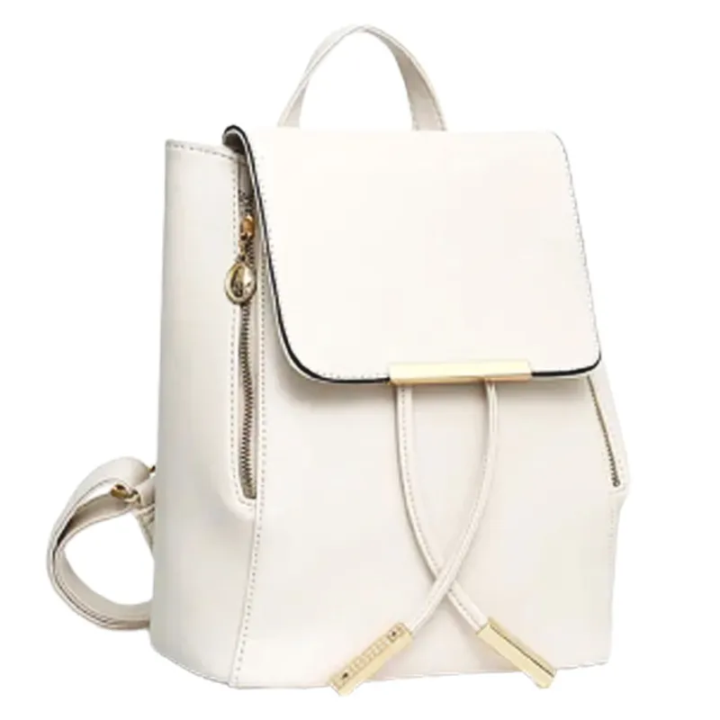 School Bag PU 28*23*16cm - White My Academia