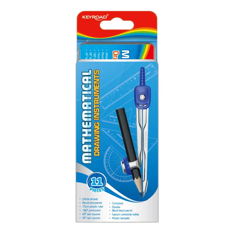 Compass Set Ref KR971708 Mathematical Drawing Instruments KeyRoad