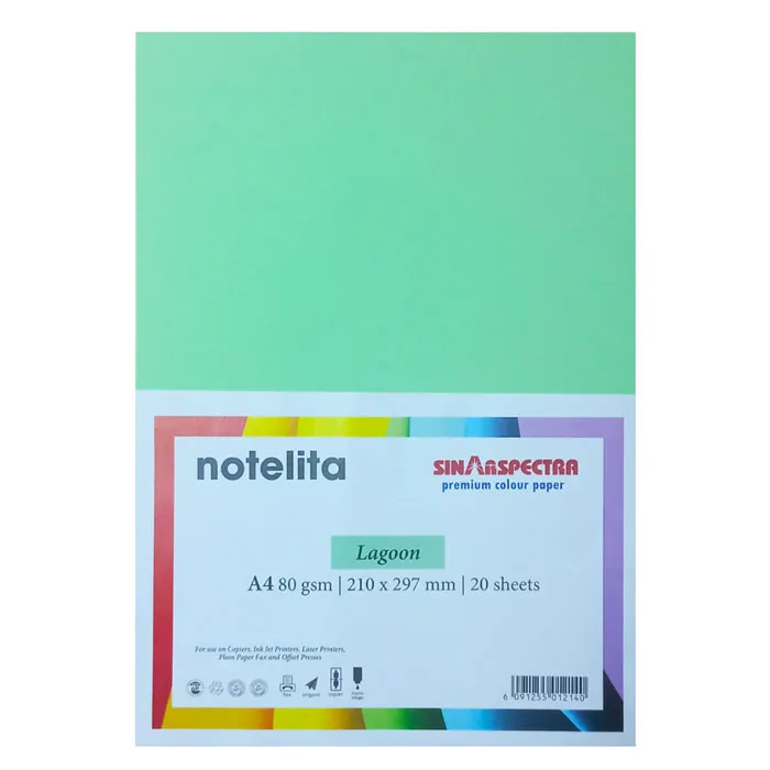 Colour Copy Paper A4 Lagoon, 80gsm [Pk 20] Sinar Spectra