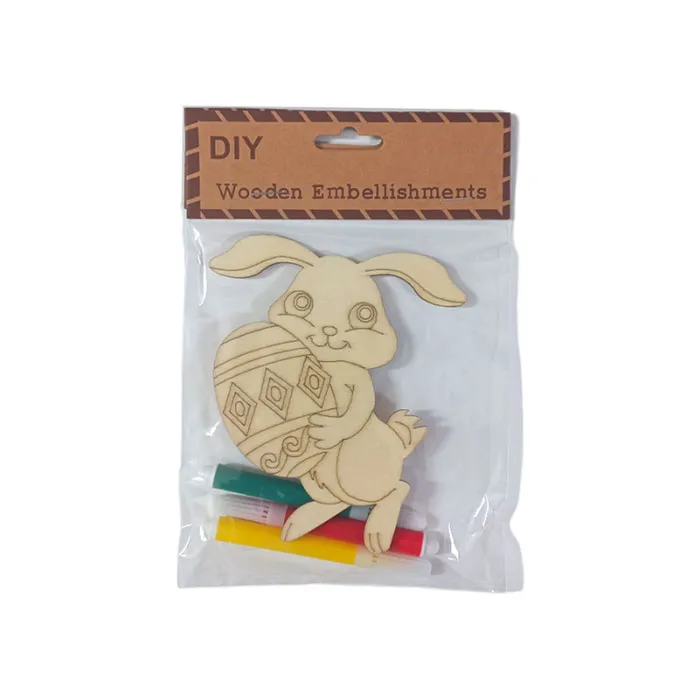 Wooden Embellishment Ref LC1109 DIY, Assorted Design FW