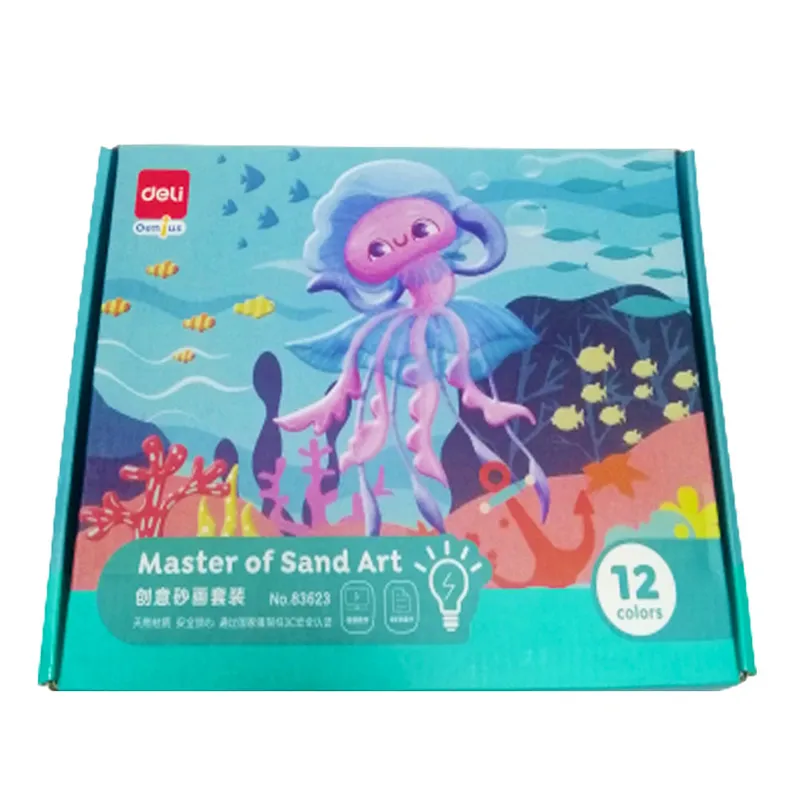 Master of Sand Art Ref 83623 12 Colors, Brush and Pictures Deli