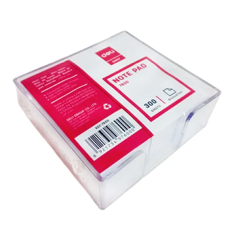 Memo Pad Ref E7600 91*87mm, White [300 Sheets]  Deli