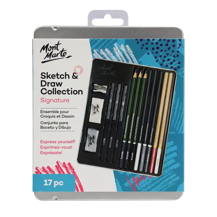 Sketch & Draw Collection Ref MMGOO33 Pencils, Graphite, Charcoal Mont Marte