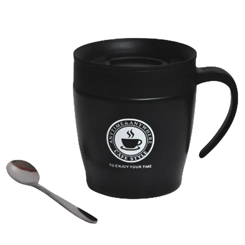 Mug Vacuum Ref 15834 330ml, Cafe Style Black JF