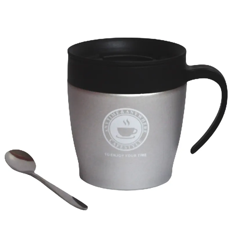 Mug Vacuum Ref 15836 330ml, Cafe Style Silver JF