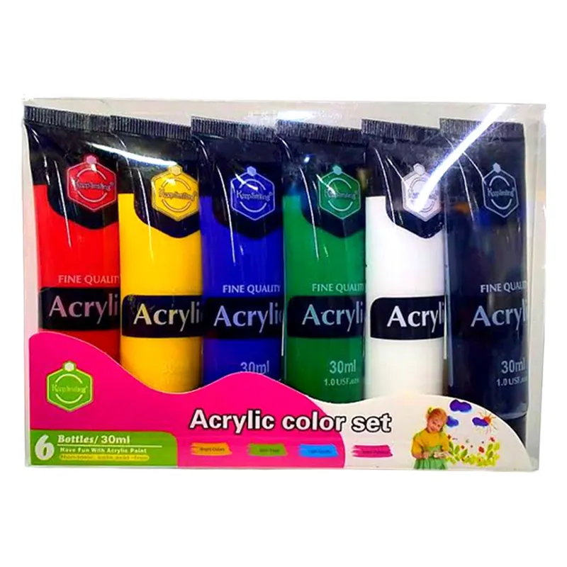 Acrylic Colour Ref AC6 Set of 6 Colours SW