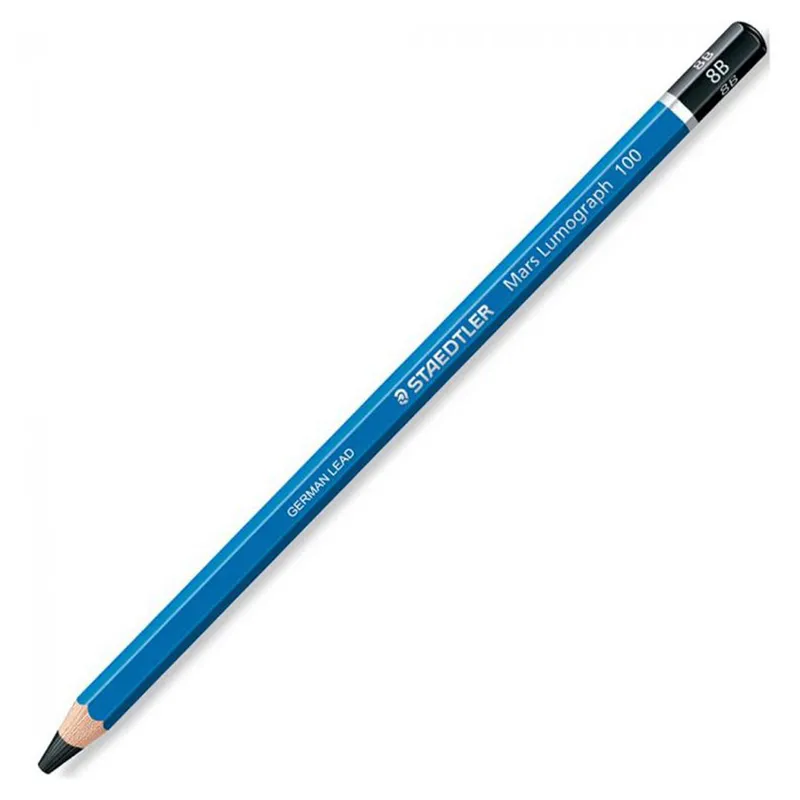 Wood Pencil Ref 100-8B 8B Mars Lumograph Staedtler