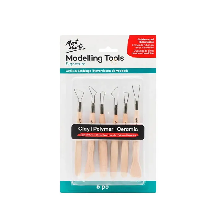Modelling Tools Ref MMSPO004 Set of 6, Inox Mont Marte