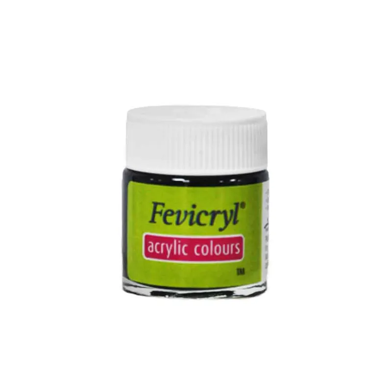 Acrylic Colours Ref FC-02 15 ml, Black Fevicryl