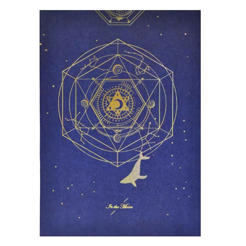 Soft Cover Notebook Ref QFB560 B5, 60 Sheets, Star Sea Whale Dream [In The Moon] Deli