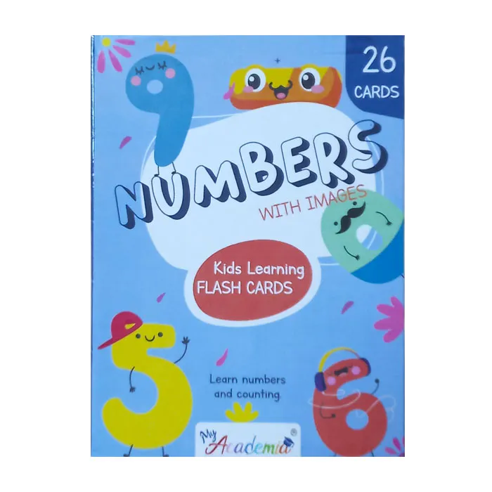 Flash Cards -Numbers 26 Cards With Images My Academia