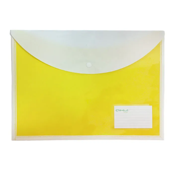 Wallet File Ref DL5192/7825 Opaque with White Button, Plastic SW
