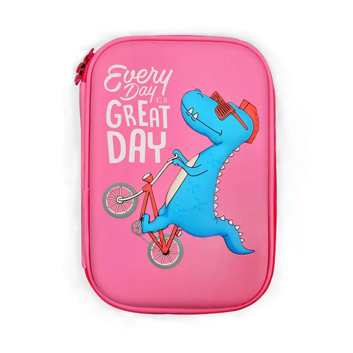 Pencil Case PU Dino Pink Hard Case [22*14cm] My Academia