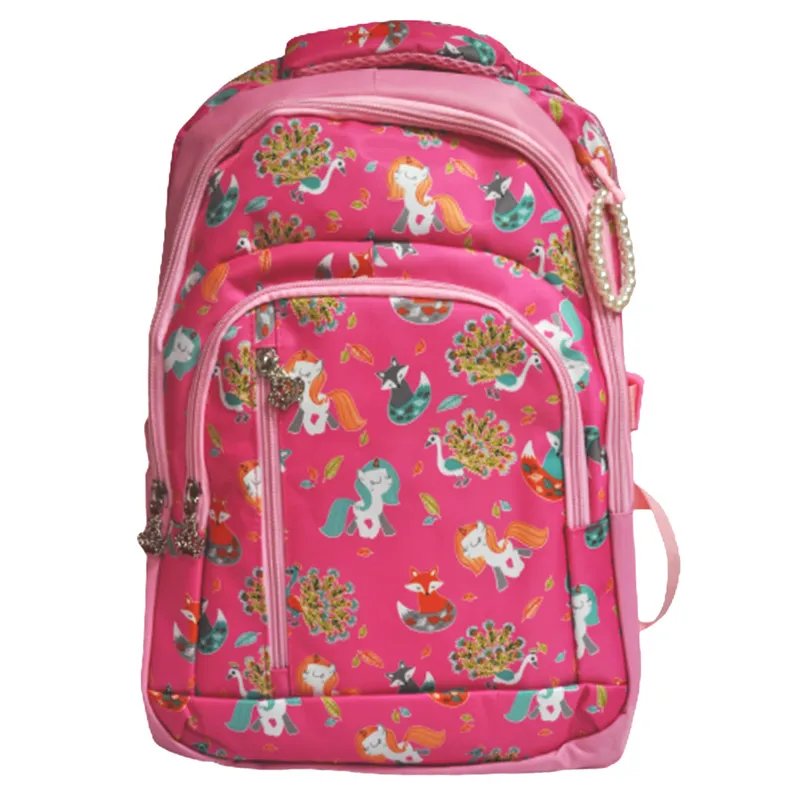 School Bag Nylon 43*30*19cm - Pink My Academia